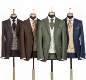 Four Tweed Wedding Suits.