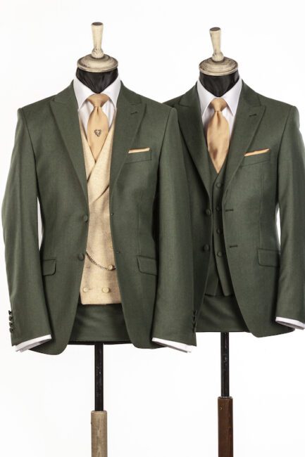 Two Sage Green Wedding suits for 2024