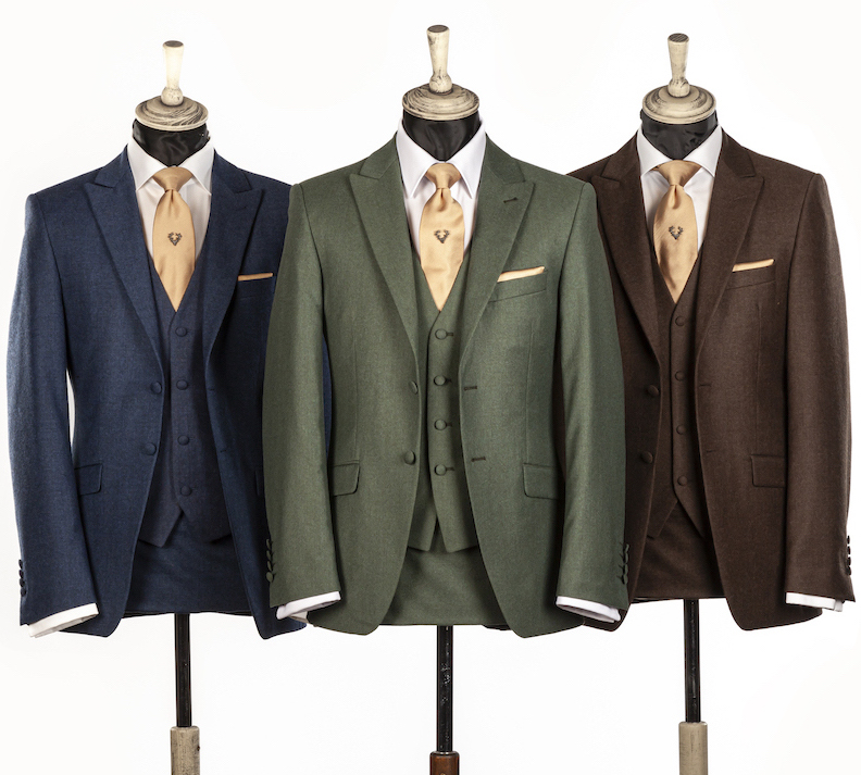 Tweed Wedding Suits to hire for 2024