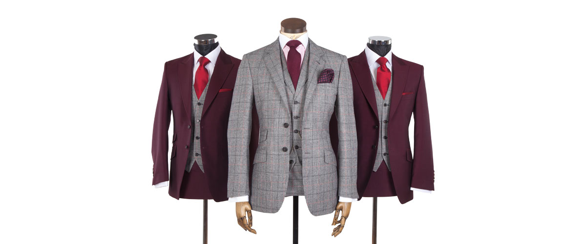 Burgundy Wedding Suit 2023