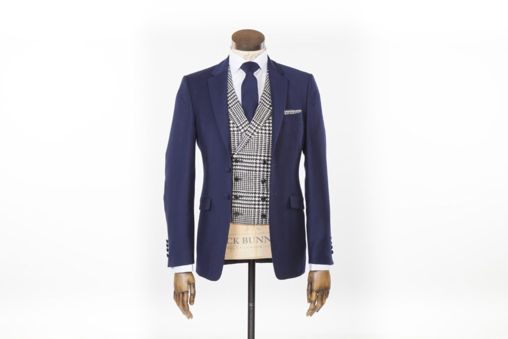Jack Bunneys Wedding Suit Bold Check Waistcoat