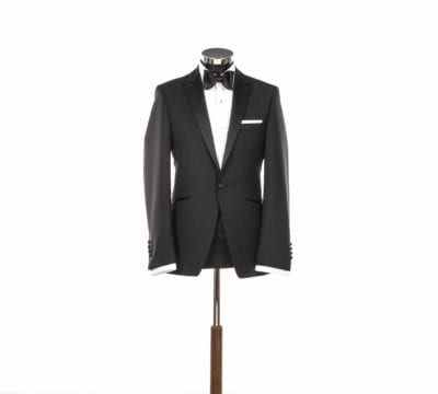 Black tie wedding suit hire