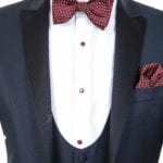Black tie wedding suit hire