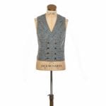 Bold check wedding waistcoat