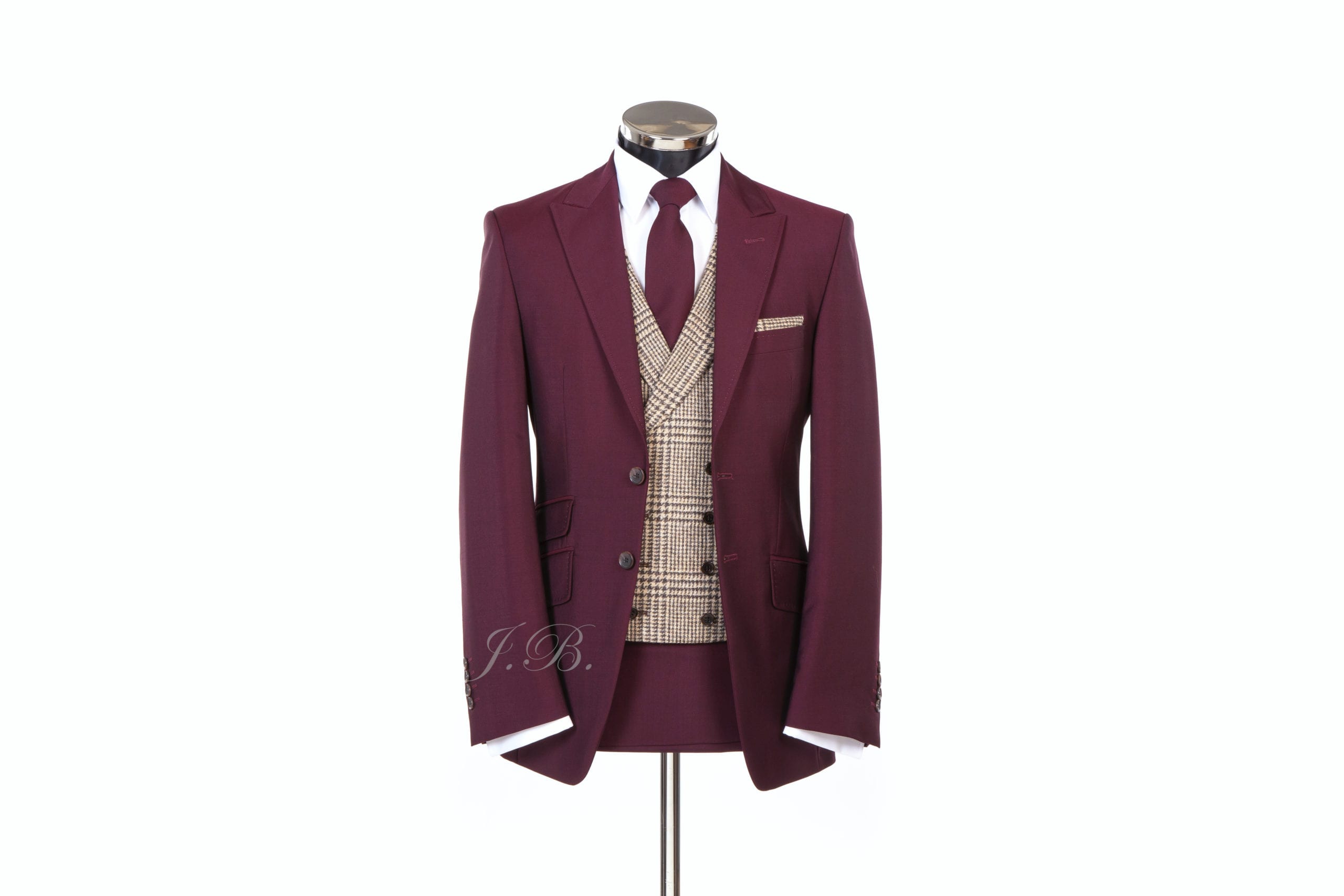 Burgundy Wedding Suit Trend 2024