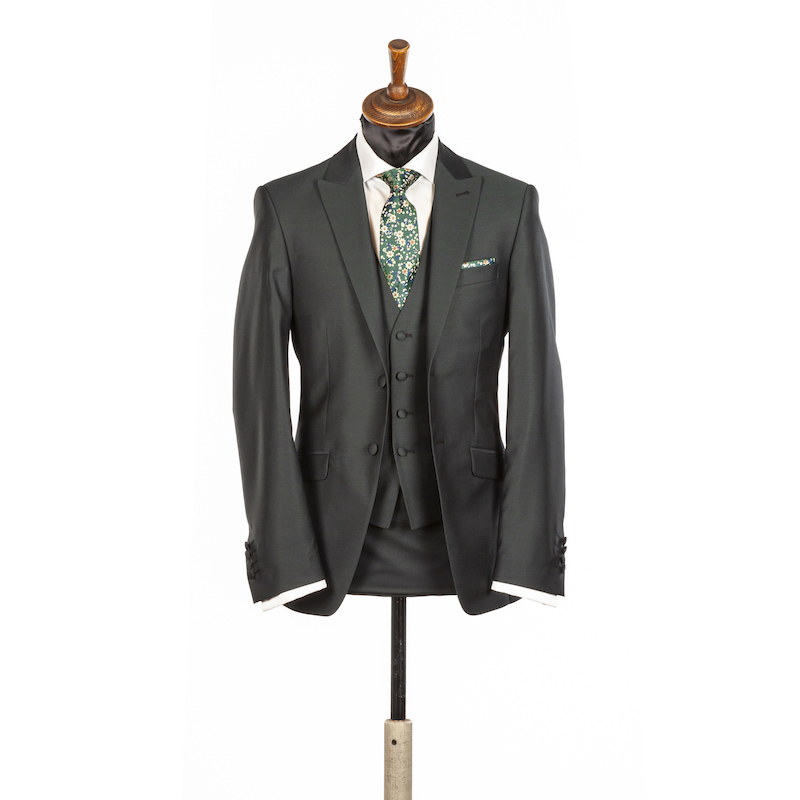 Luxury Wedding Suit Hire 2024 forest green and burgundy 