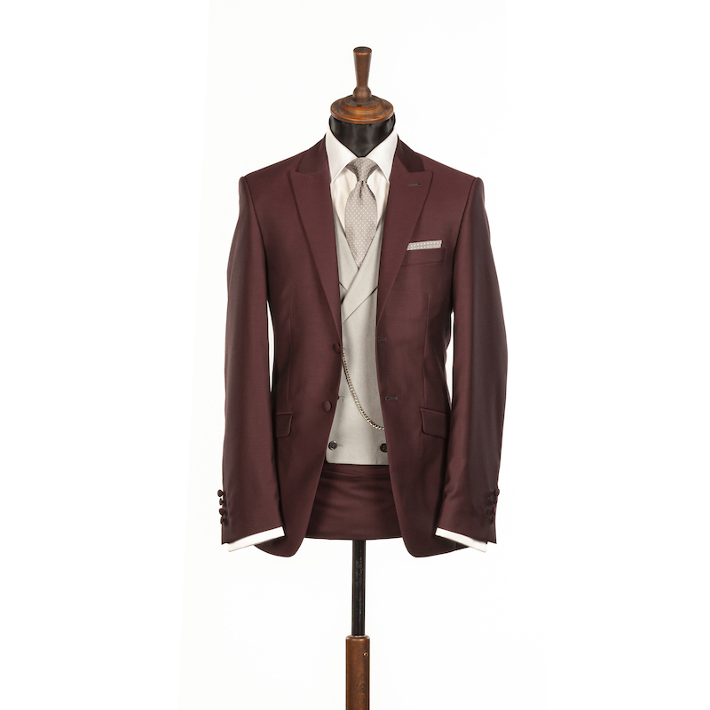 Luxury Wedding Suit Hire 2024 forest green and burgundy 