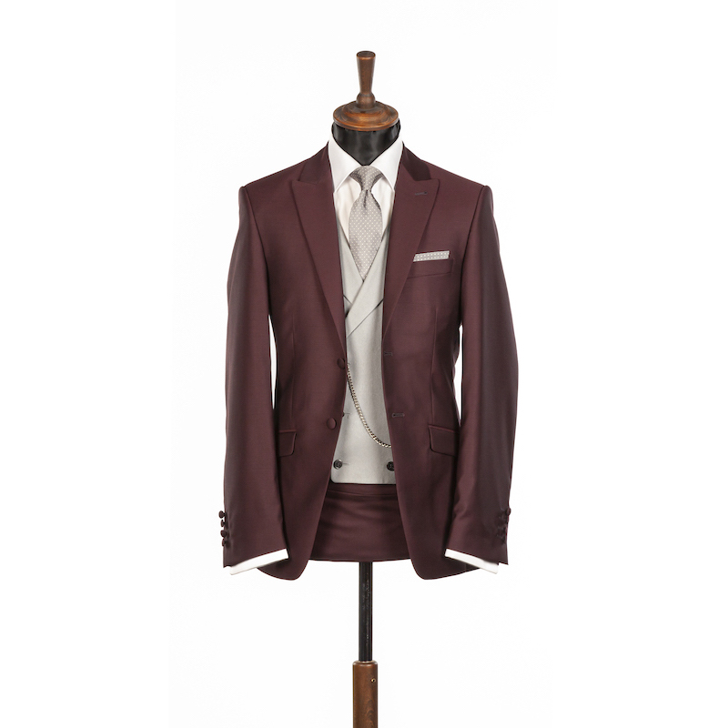 Luxury Wedding Suit Hire 2024 forest green and burgundy 