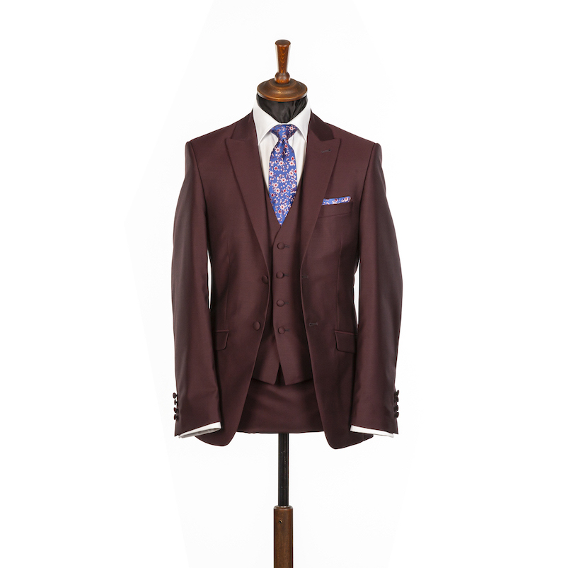 Luxury Wedding Suit Hire 2024 forest green and burgundy 