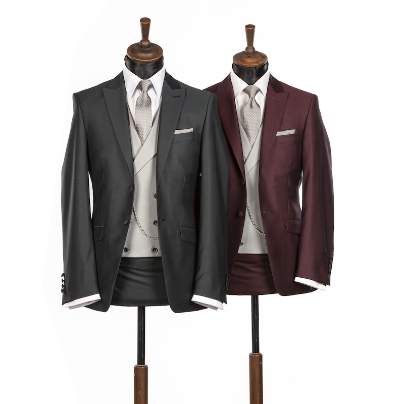 Luxury Wedding Suit Hire 2024 forest green and burgundy 