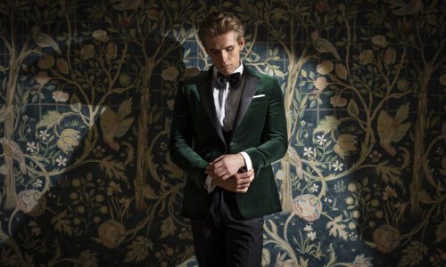 Green Velvet Tuxedo for Weddings 2024