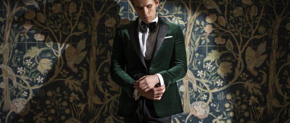 Green Velvet Tuxedo for Weddings 2024